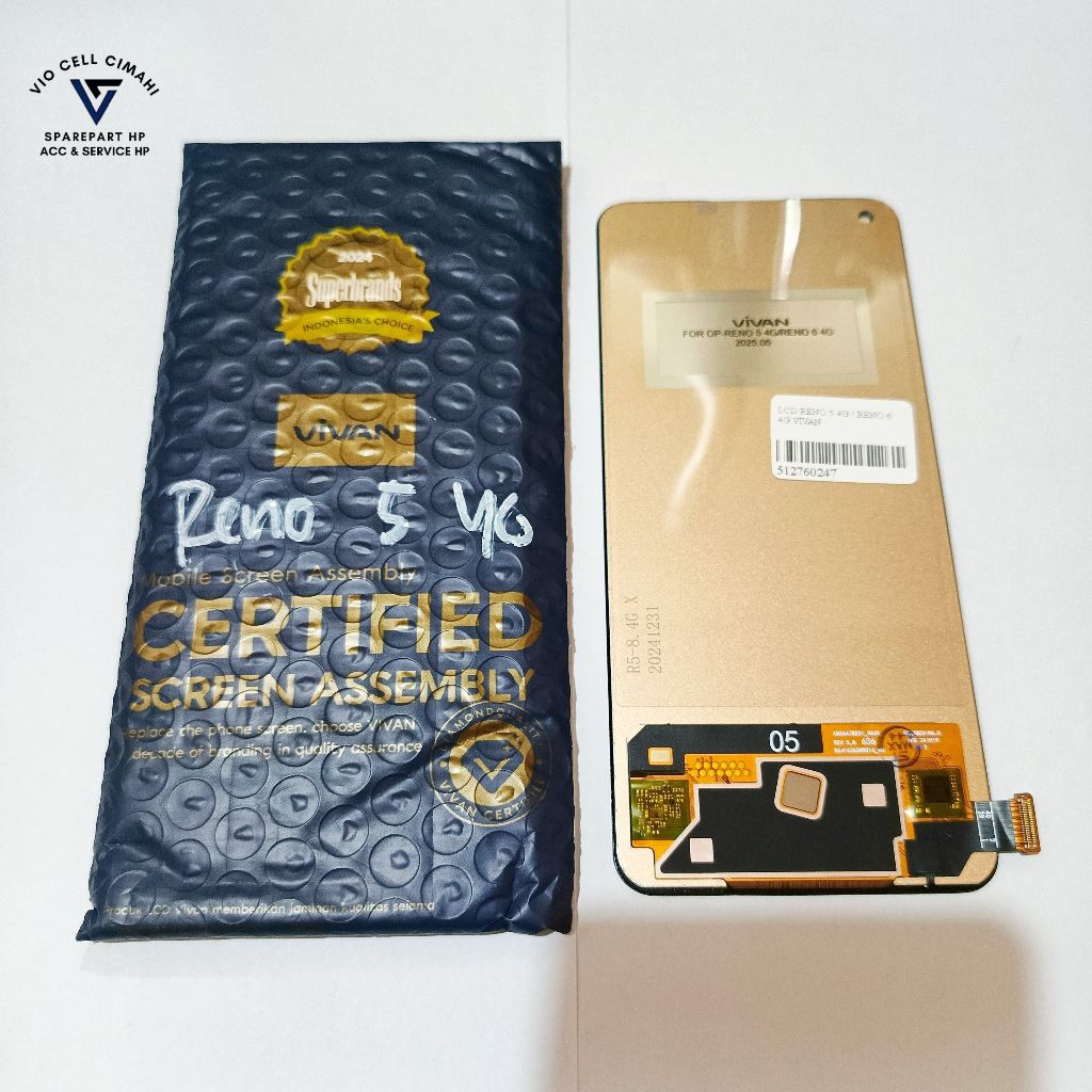 LCD touchscreen fullset Oppo Reno 5 4G Reno 6 4G tanpa fingerprint