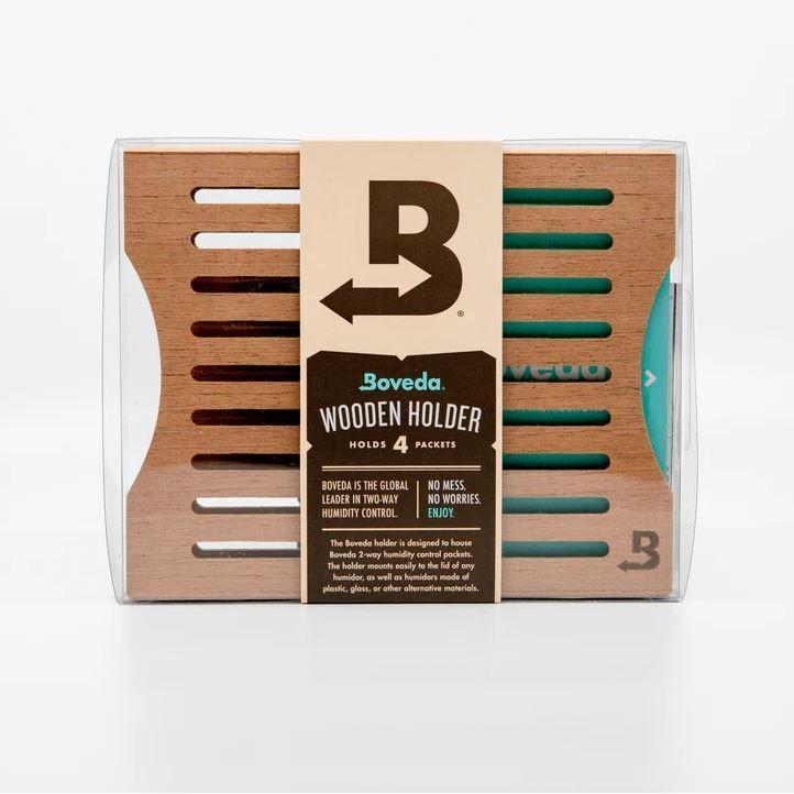Boveda Wooden Holder - Hold 4 Packs - Dudukan Kayu untuk Boveda 60 Gram