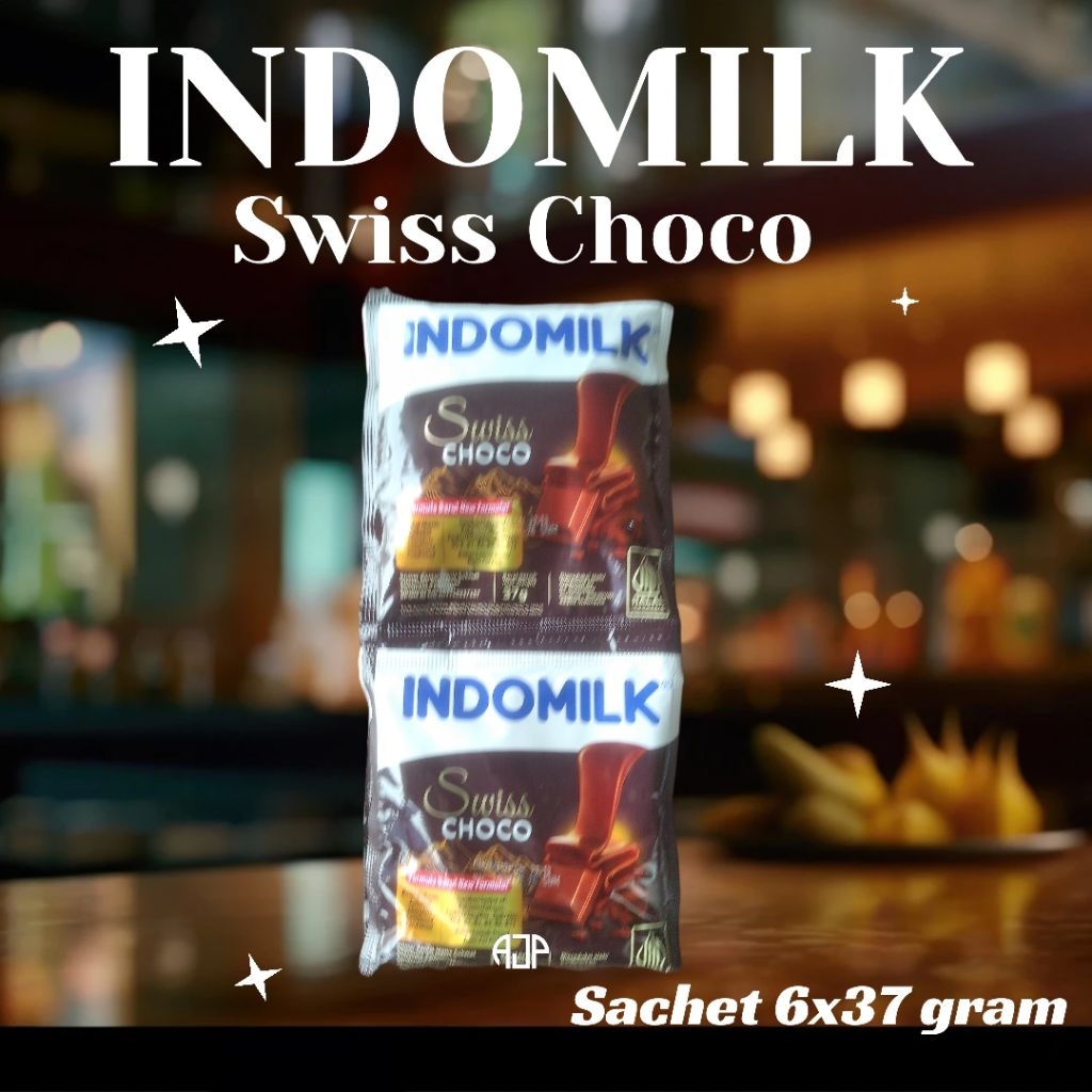 

INDOMILK Susu Kental Manis Cokelat Sachet | 6 x 37 gr