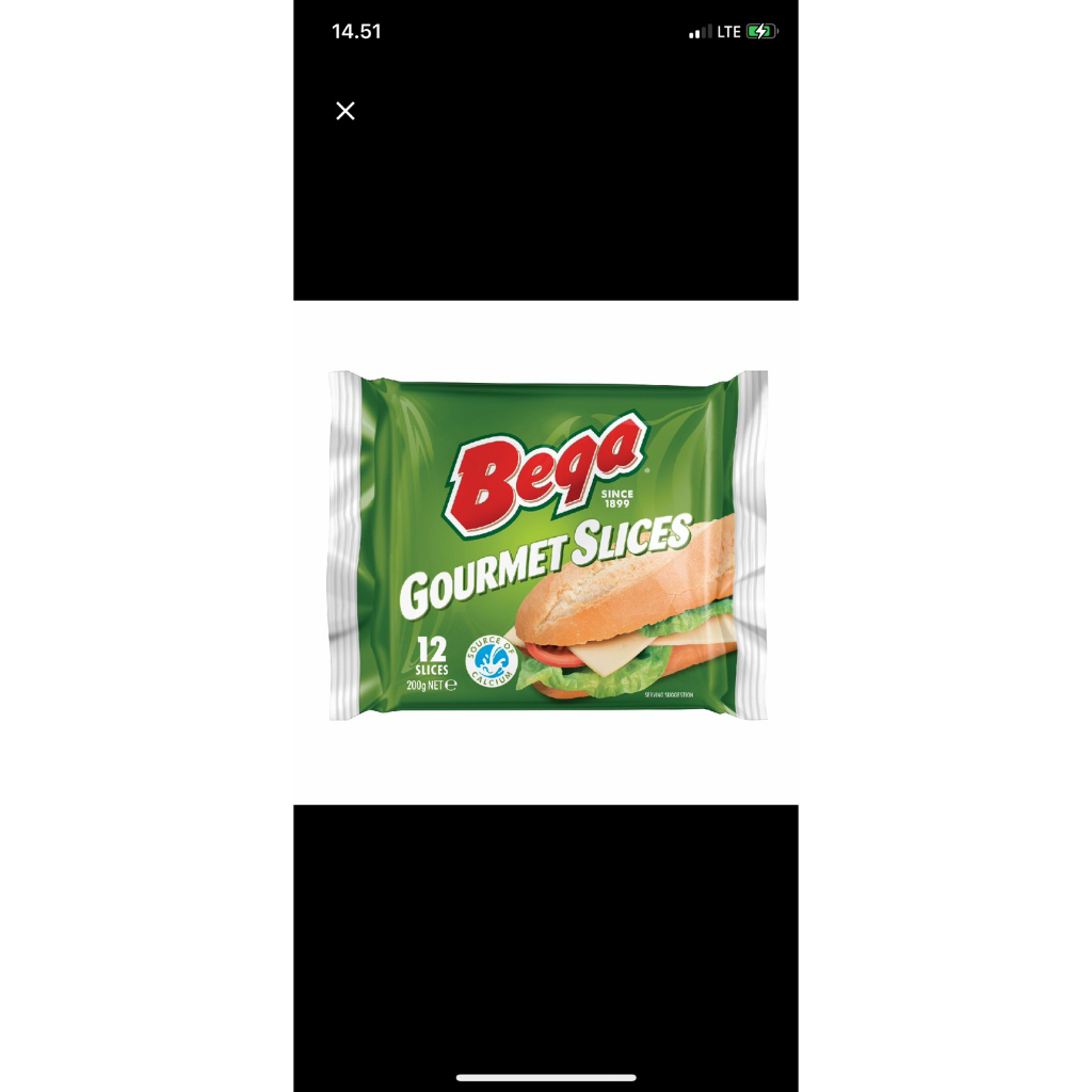 

Bega Keju Slice Gourmet 12 pcs