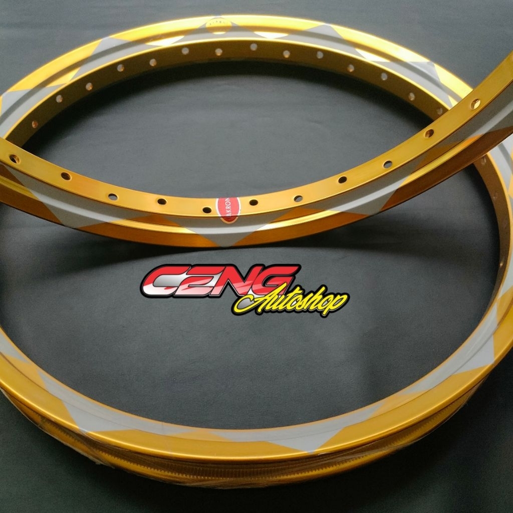 Velg Akront Ring 17/Velg akront morad Spain motif matahari R17/UK140Original Thailand.made in akront