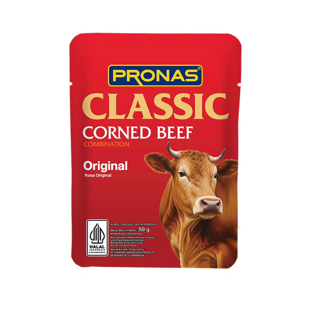 

Pronas Corned Beef Sachet Classic Rasa Original 50gr