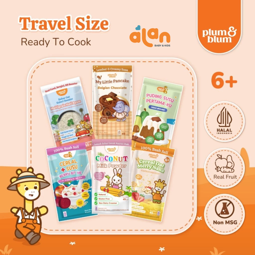 

Plum & Blum Travel Size Coconut Milk/Sugar, Pudding, Pancake, - 45 gr