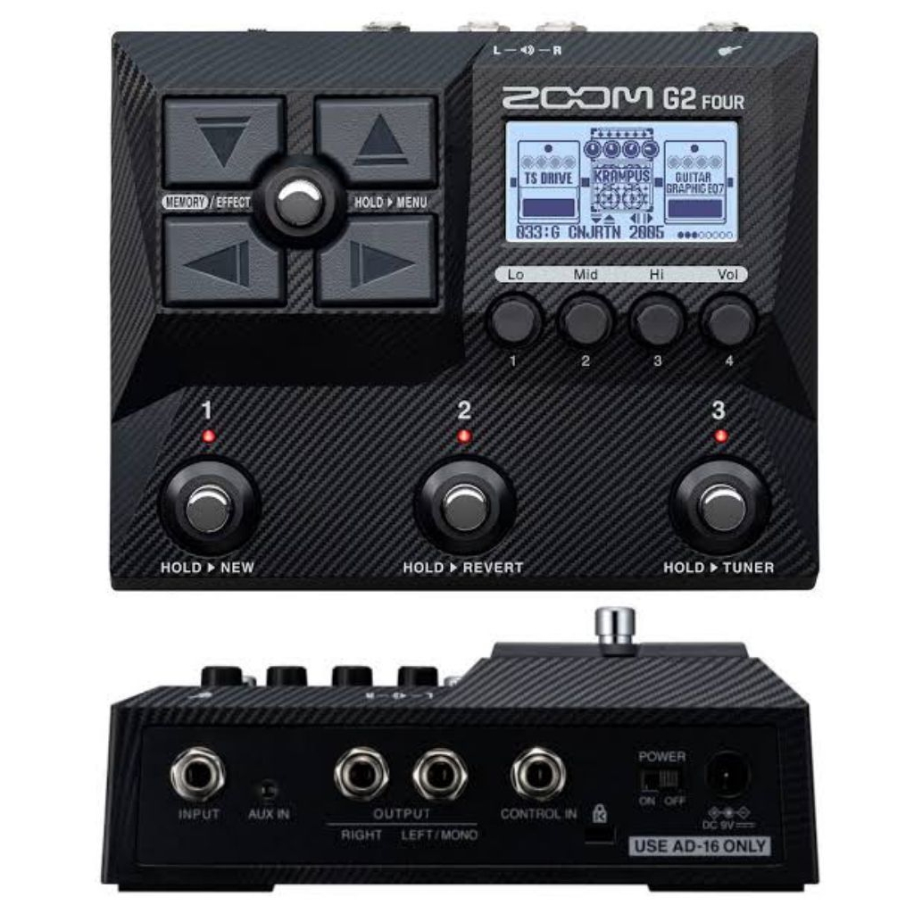 EFEK GITAR ZOOM G2 FOUR MULTI EFFECT  PROCESSOR