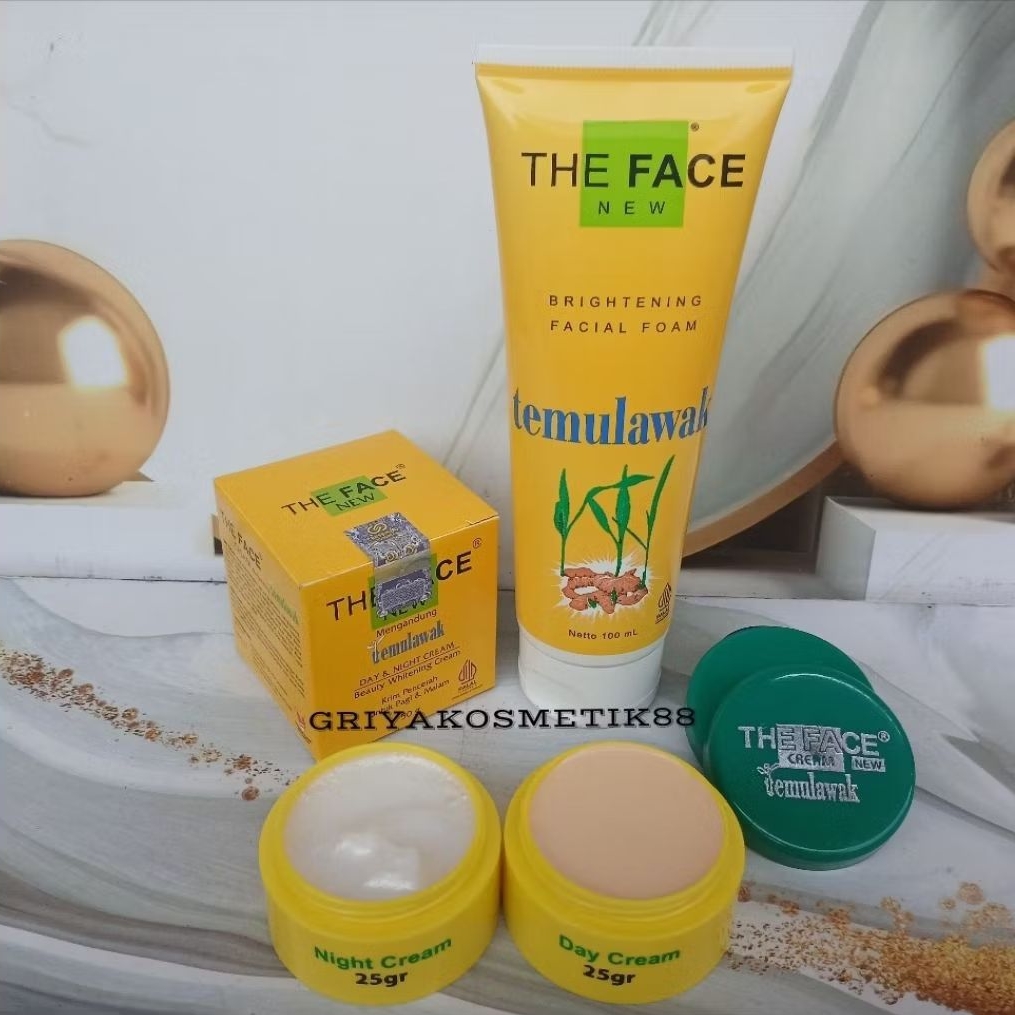[BPOM] Paket Cream Temulawak The Face 3in1 Original.