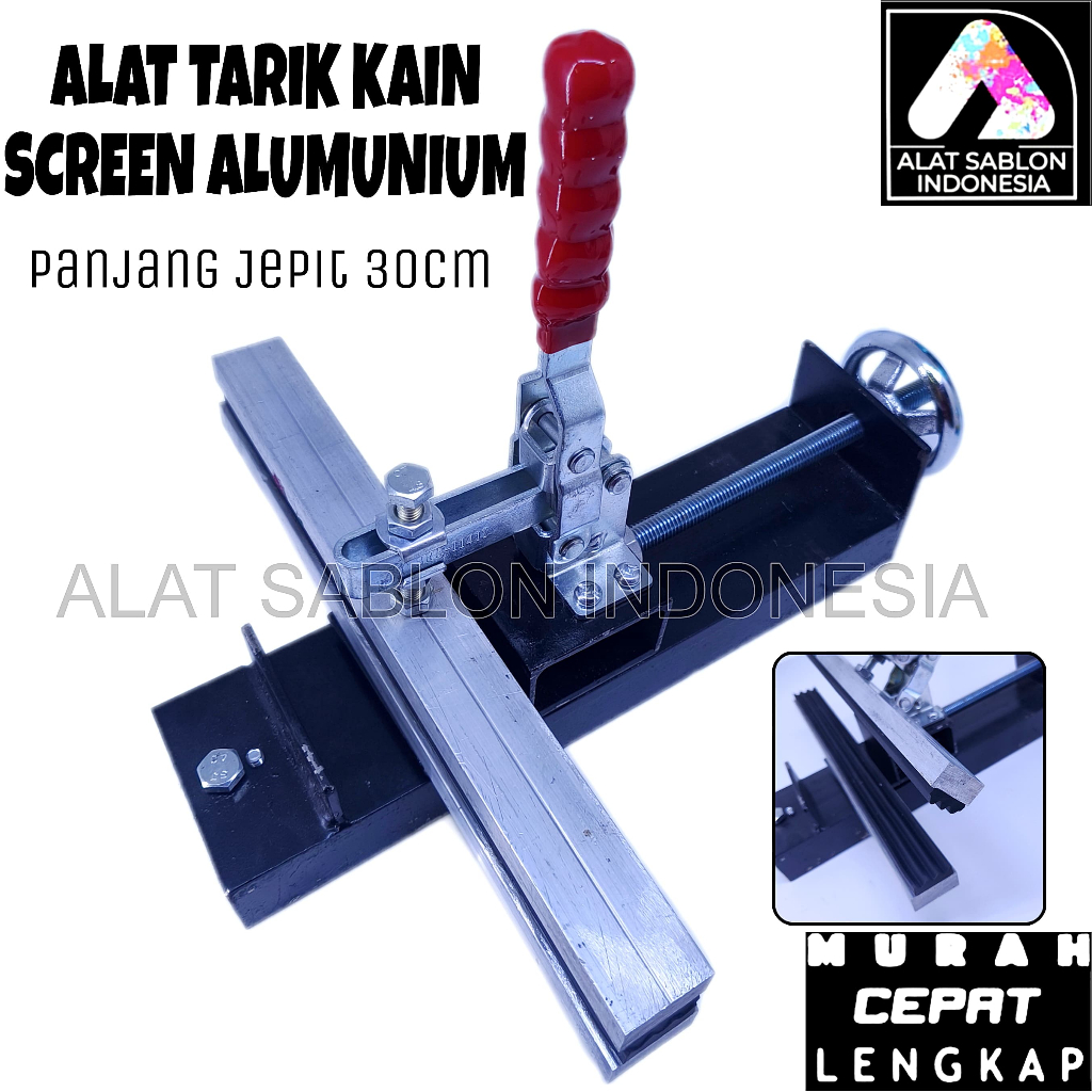 

ALAT PASANG TARIK KAIN SCREEN ALUMUNIUM ALAT SABLON