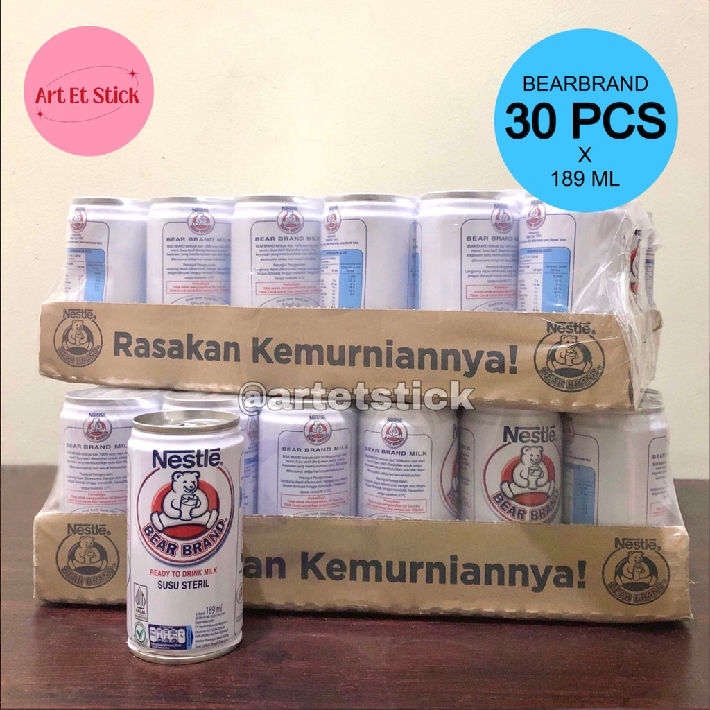 

1 Dus Nestle Susu Beruang Bear Brand 189ml Isi 30 Kaleng