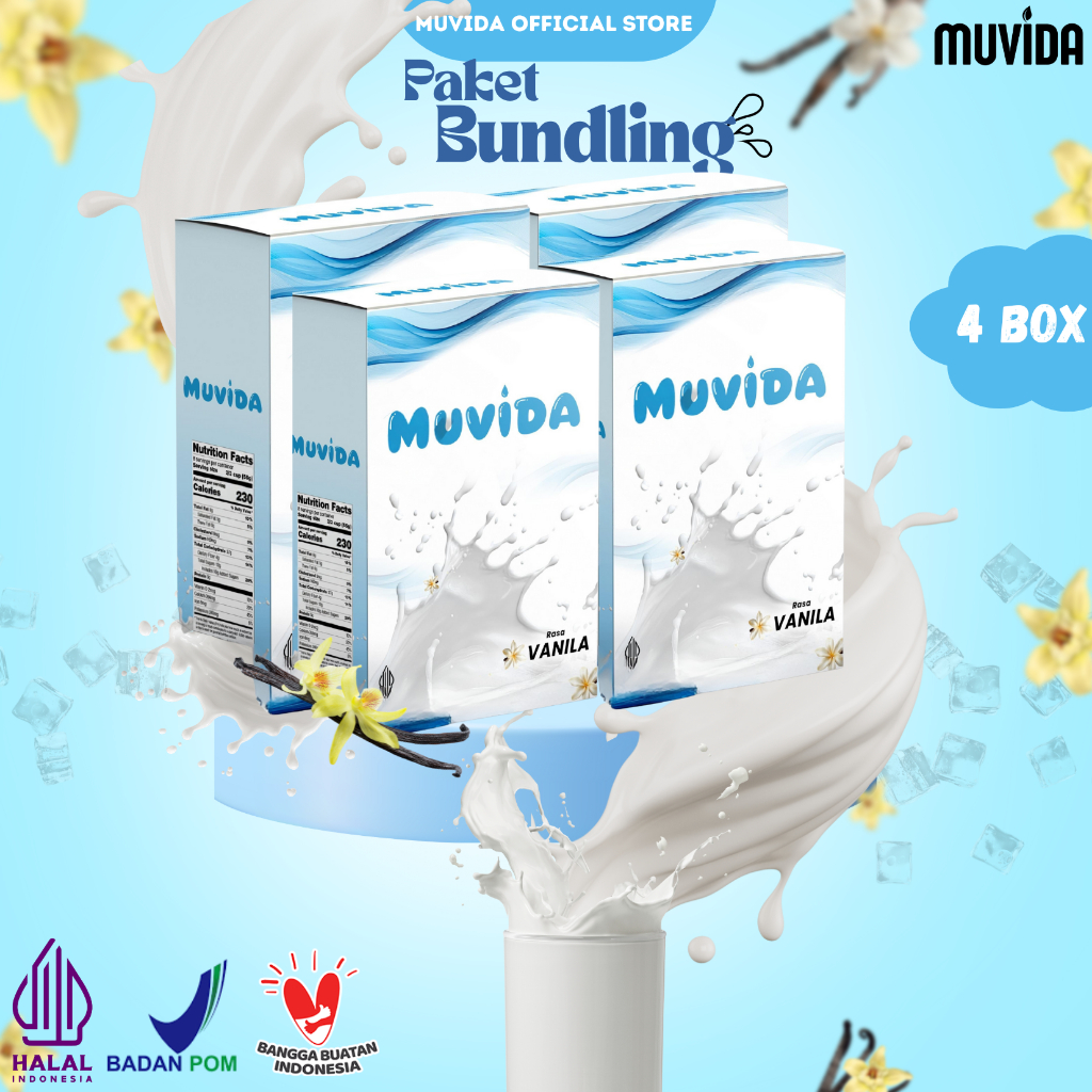 

Muvida Susu Harian Rasa Vanilla Bundling 4