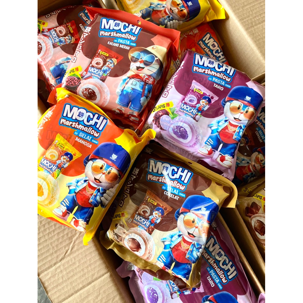 

MOCHI MARSHMALLOW 3 LAPIS ,1 PACK ISI 8 PCS