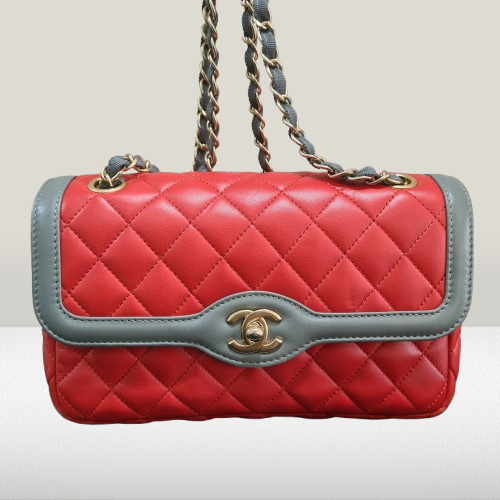 Chanel Two Tone Flap Bag