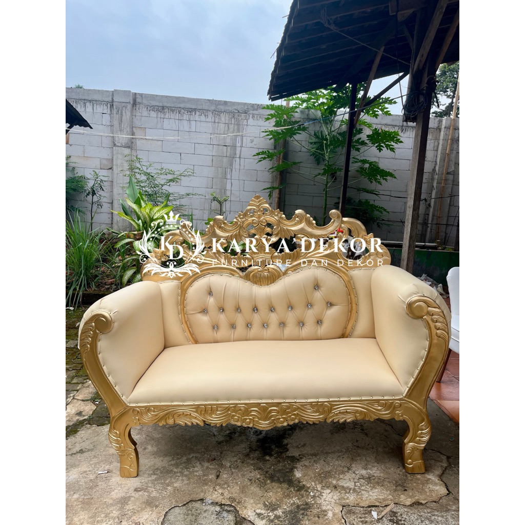 kursi pelaminan ukir / sofa pelaminan ukir / kursi pengantin raja