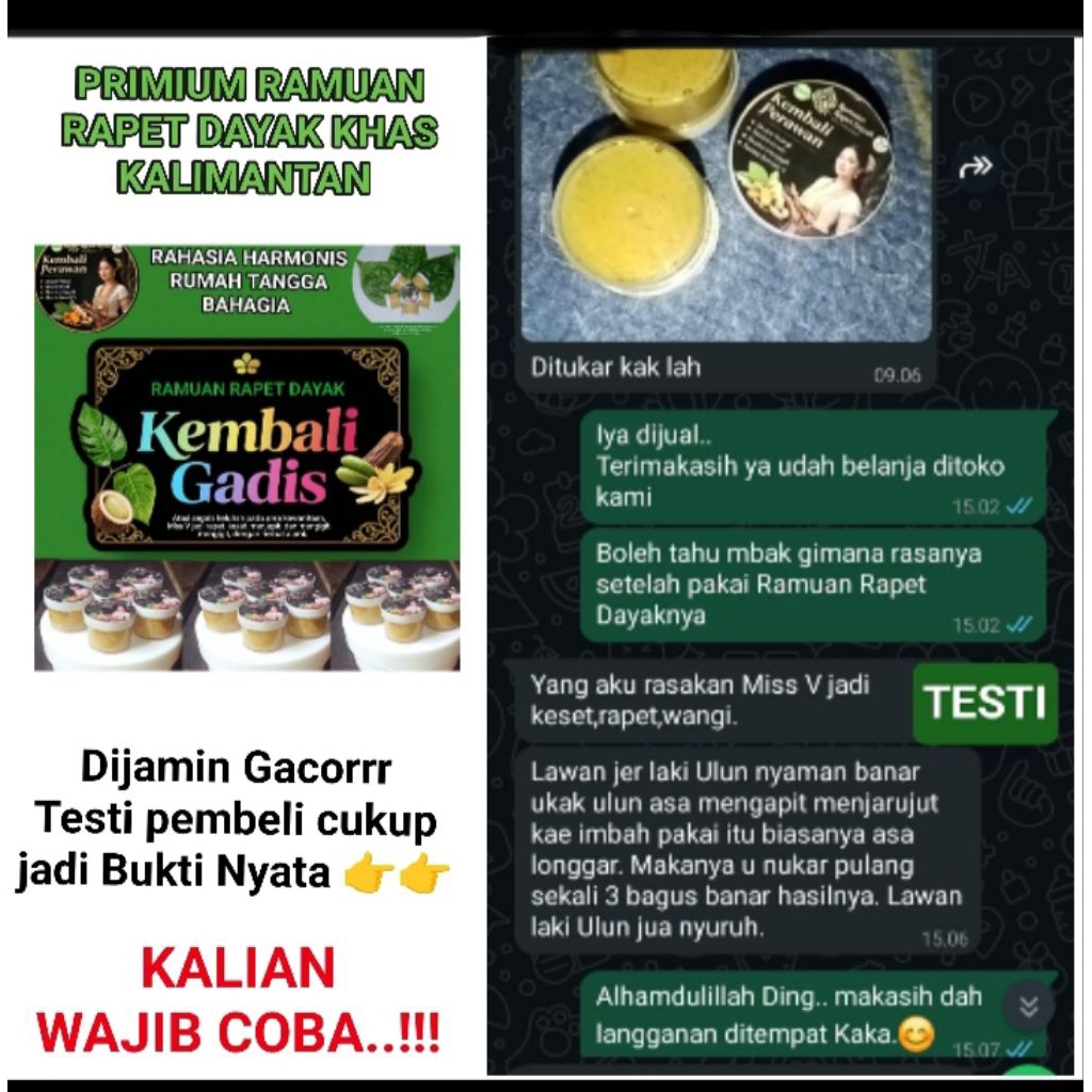 RAMUAN DAYAK KHAS KALIMANTAN PRIMIUM