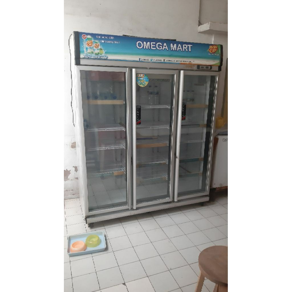 Kulkas showcase GEA 1300 ex chiller mini market