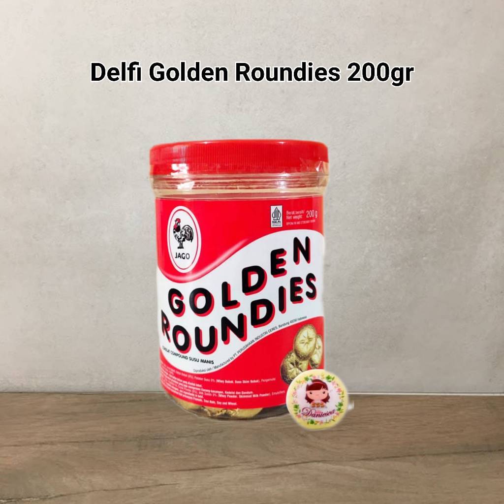 

coklat golden roundies 200 gr per toples Delfi koin ( scp )