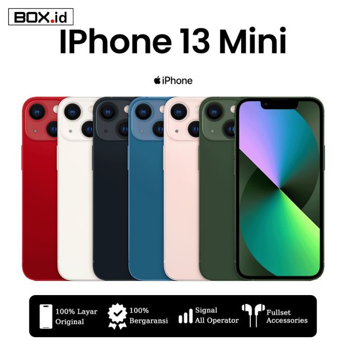 IPHONE 13 MINI 256GB 128GB Second/ALL SIM / Bekas 100% ORI/ Kondisi Mulus NORMAL NO Minus
