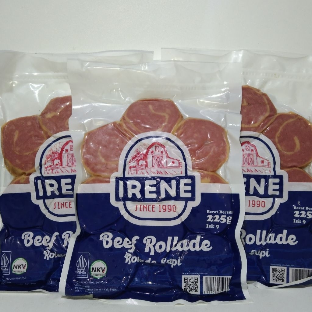 

Rolade Iren Sapi isi 9 pcs 225gr
