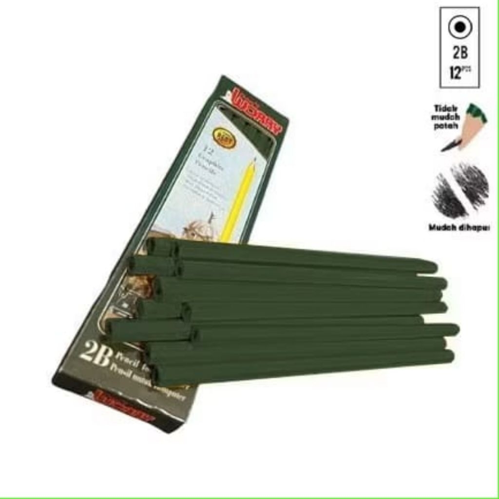 

PENSIL 2B DON'T WORRY ISI 12 PCS