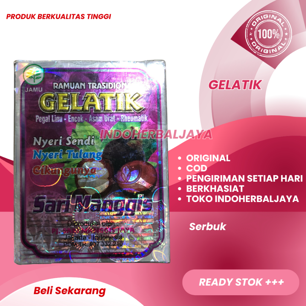 

JAMU TRADISIONAL GELATIK SERBUK ORIGINAL 100%