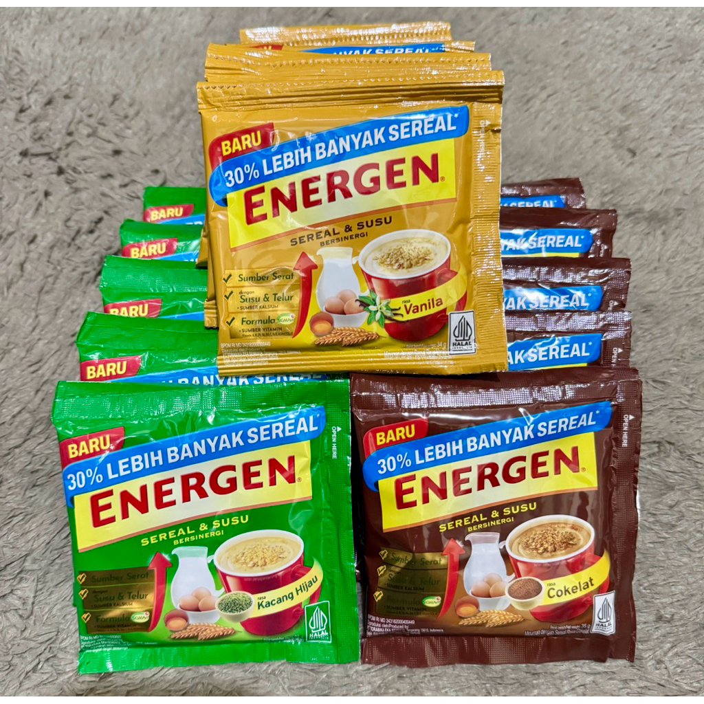 

Energen Sereal & Susu sachet ( 34gr x 10pcs ) ECER per renteng