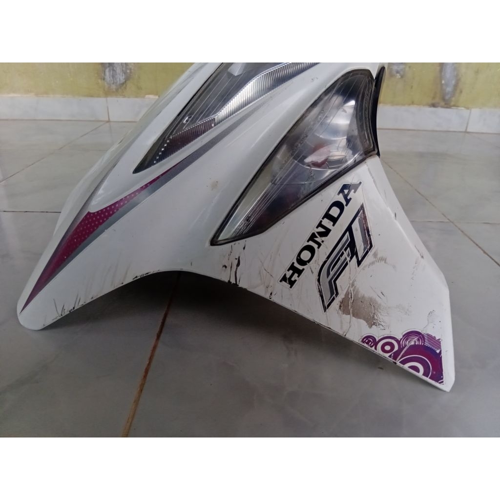 tameng honda beat pop satu set dengan lampu
