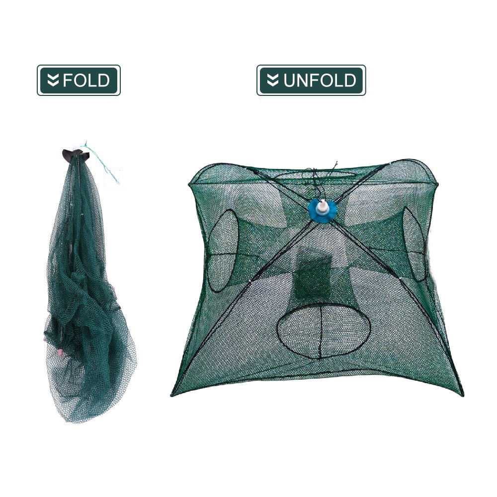 Bubu Ikan Payung Jaring Pancing Ikan / Perangkap Ikan Bubu Jaring Pancing Ikan dan Udang 4 Hole