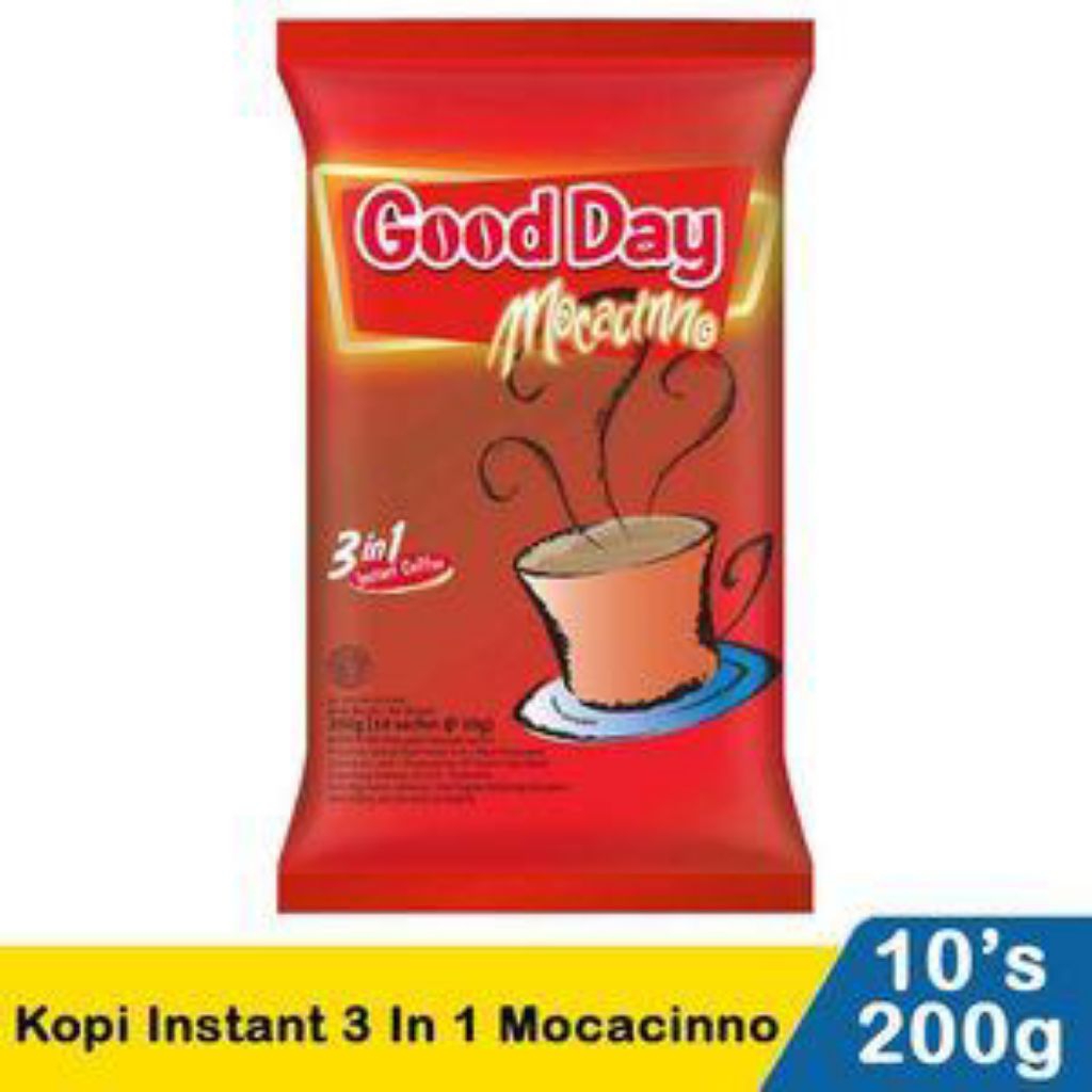 

Good Day Kopi Instan 3 In 1 Mocacinoo 10X20