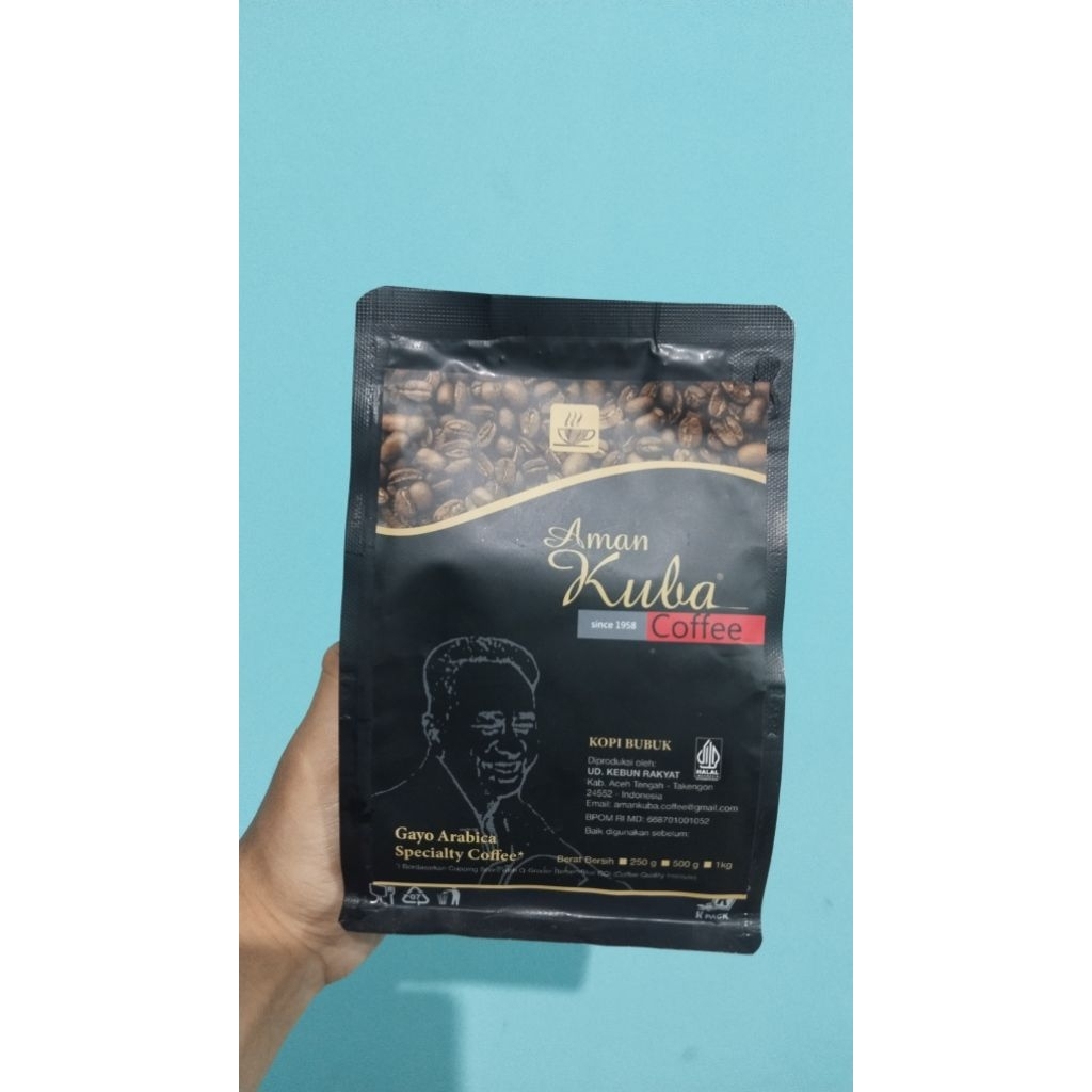 

PRELOVED AMAN KUBA COFFEE ASLI 250 g / Gayo Arabica / Kopi Bubuk