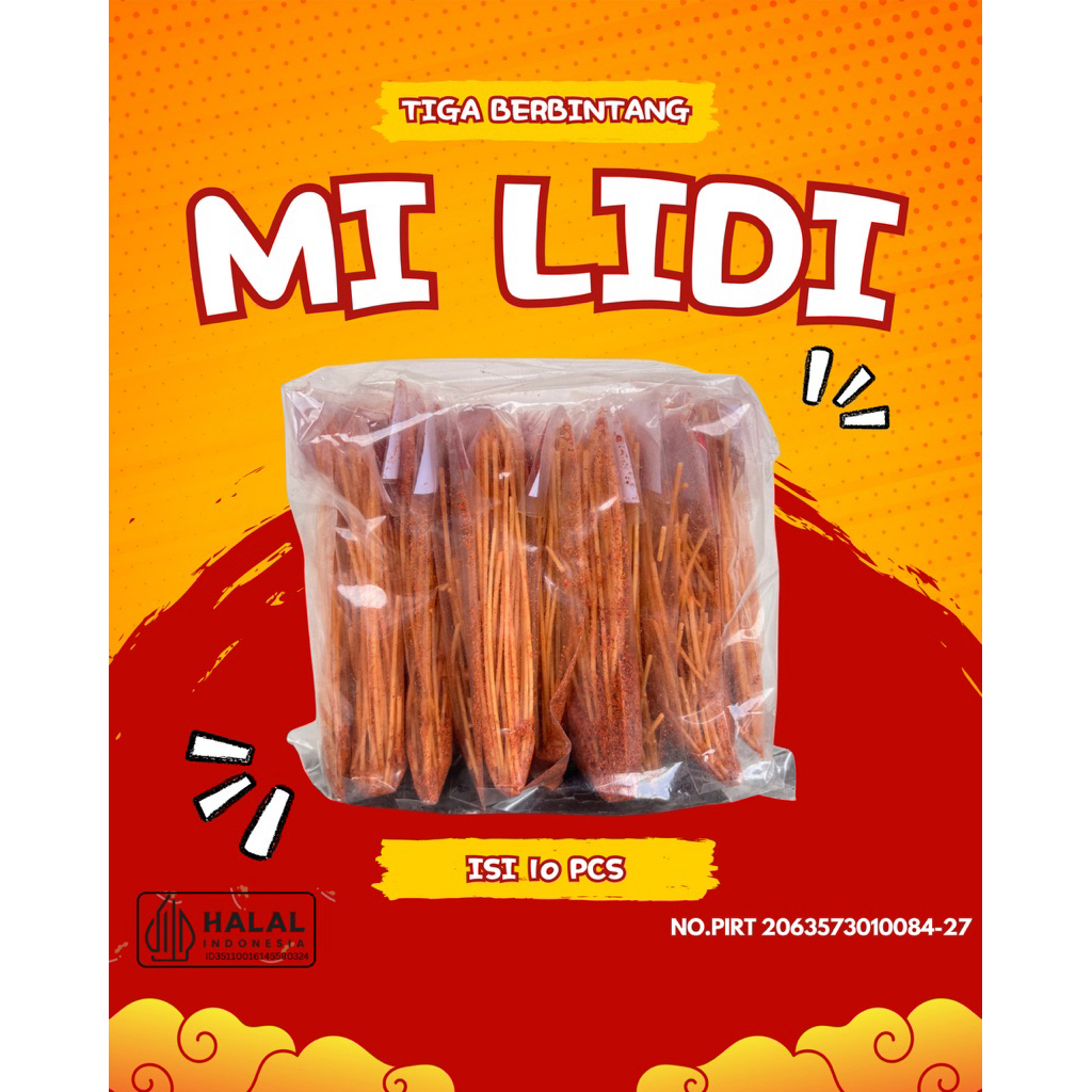 

Mi Lidi 2000 1 pak isi 10 Tiga berbintang / Tiga Bintang