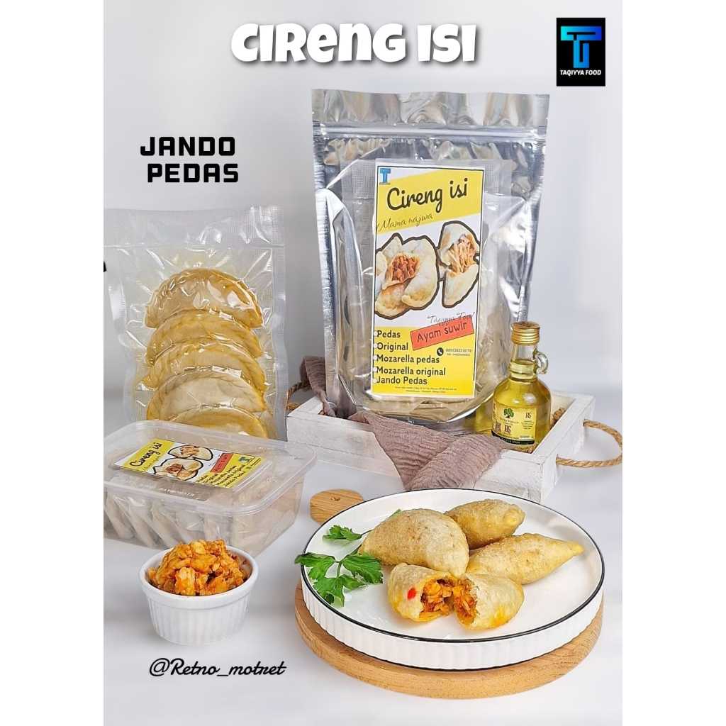 

1 PACK CIRENG ISI JANDO PEDAS [TAQIYYA FOOD] Isi 6 pcs