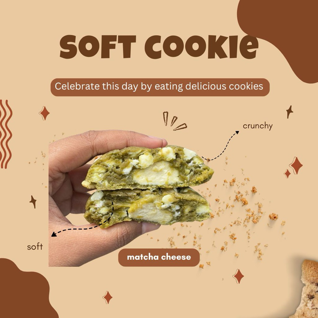 

MATCHA CHEESE SOFT COOKIES by @sweetcrumbake