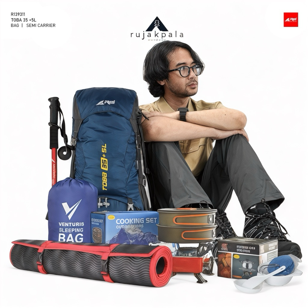paket mendaki OT3 - carrier arei toba 35+5L / paket rltas gunung murah keril rei