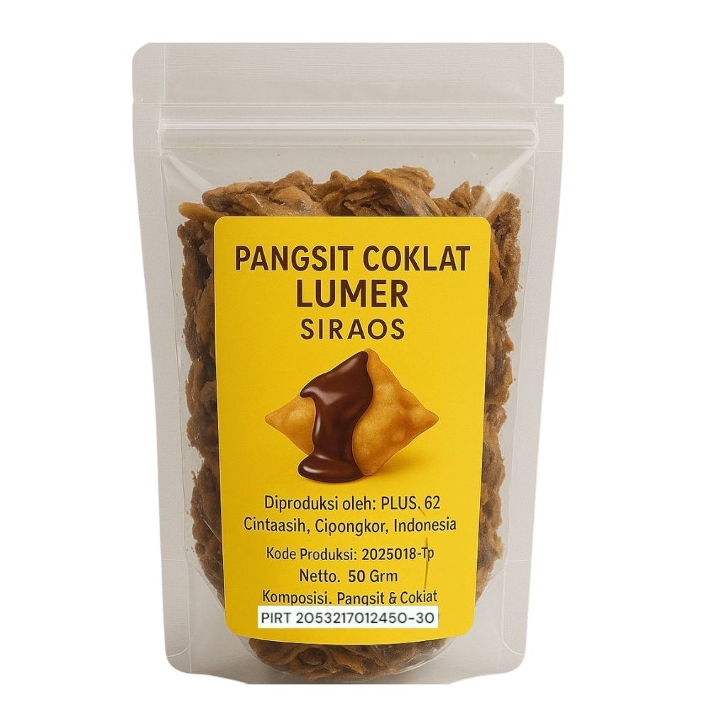 

Pangsit Coklat Lumer-Pangsit Gurih Manis Coklat SIRAOS Cemilan Keluarga 100 Grm