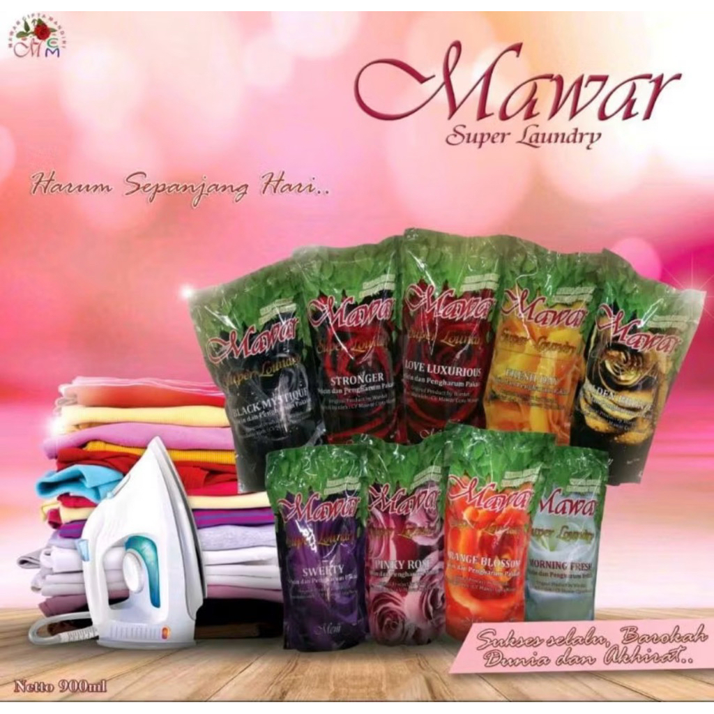 PEWANGI LAUNDRY MAWAR-WANGI TAHAN LAMA