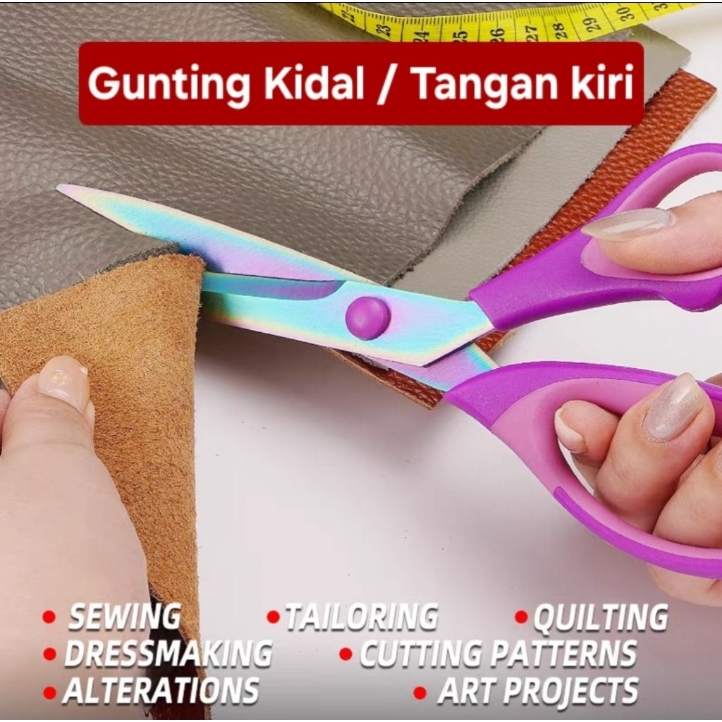 

Gunting kain kidal / gunting kain tangan kiri / gunting besar kidal / gunting kertas tangan kiri / gunting kertas kidal / gunting jahit kidal / gunting left handed/ gunting jahit left handed/ gunting jahit tangan kiri