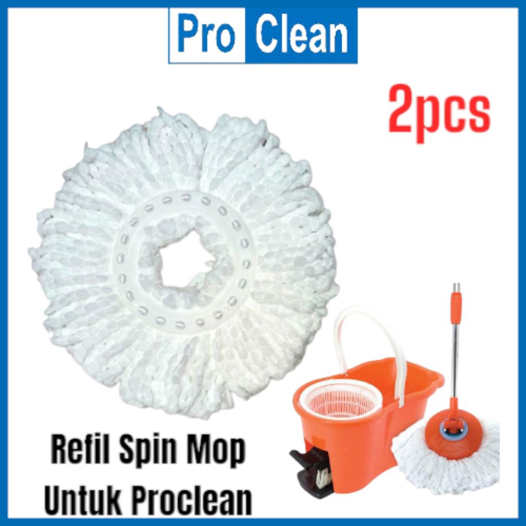 Refil Spin Mop Microfiber Untuk Proclean / Kain Pel untuk Proclean / Mop