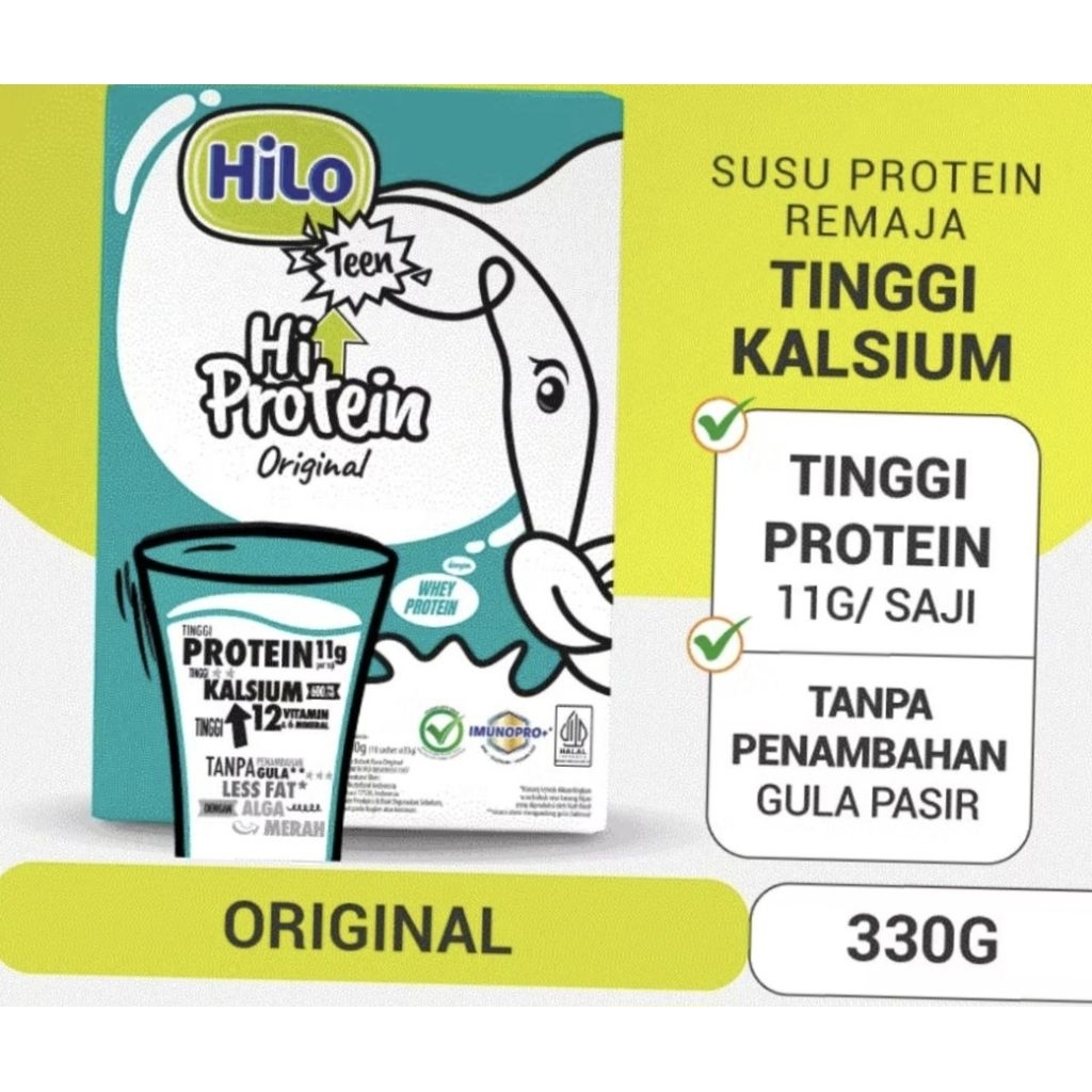 

Susu Hilo Teen 330 gr rasa original