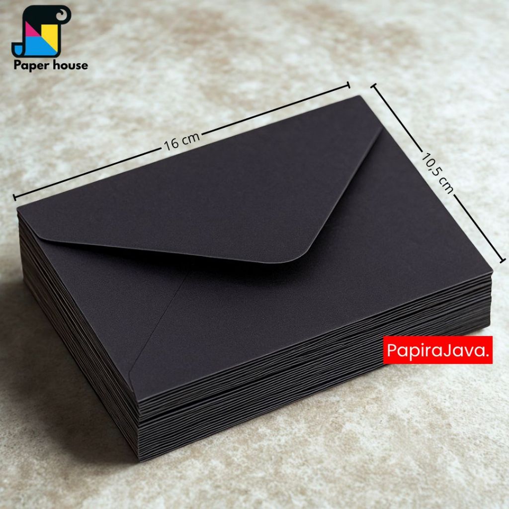 

AMPLOP A6/ ANGPAU KONDANGAN/ AMPLOP HITAM 190 GSM TEBAL BLACK PAPER