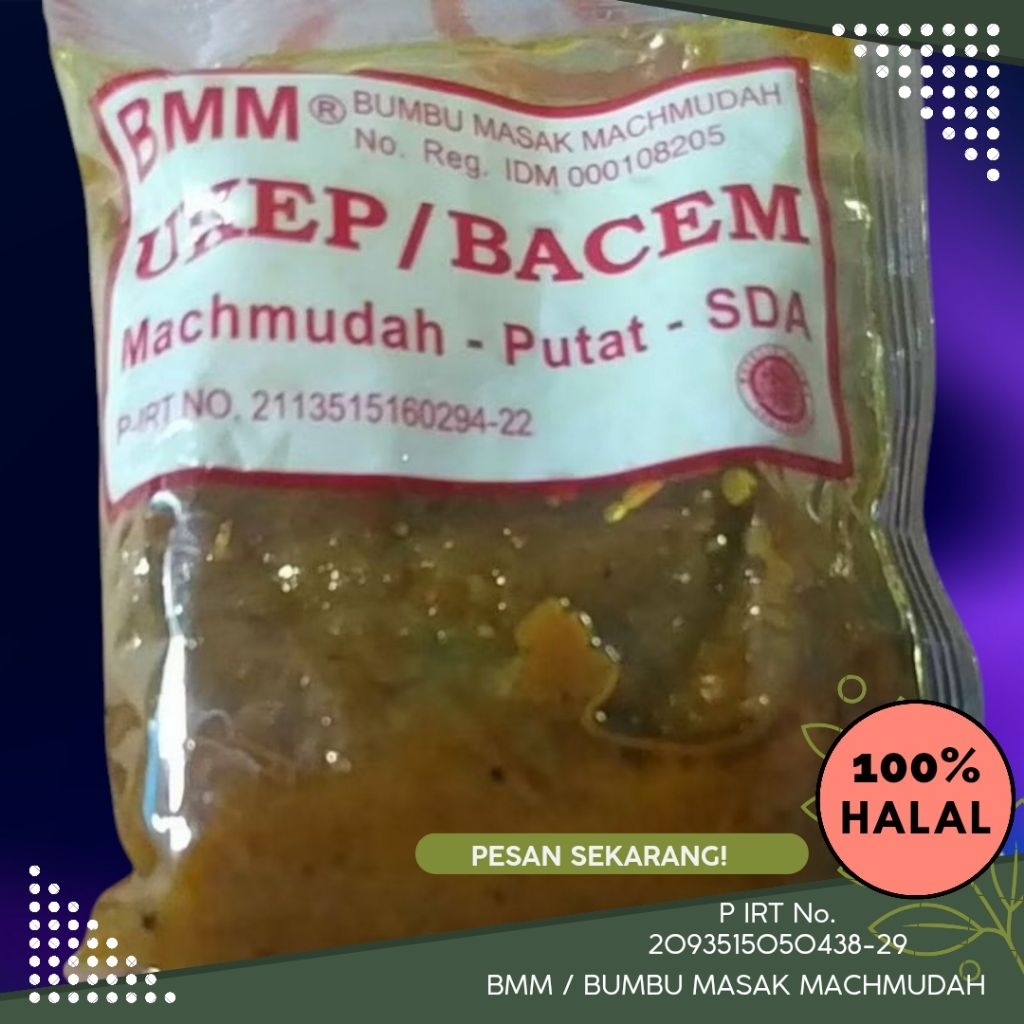 

BMM - Bumbu UKEP / BACEM - Bumbu Masak Machmudah Asli dari PUTAT SIDOARJO