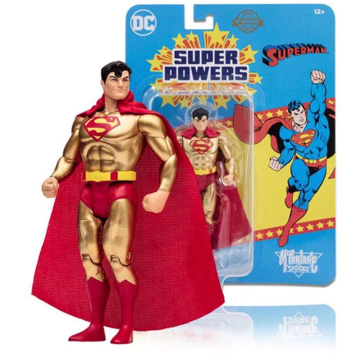 Mcfarlane Dc Super Powers Superman (Gold Edition 40th Anniversary) Action Figure - Koleksi Mainan Ac