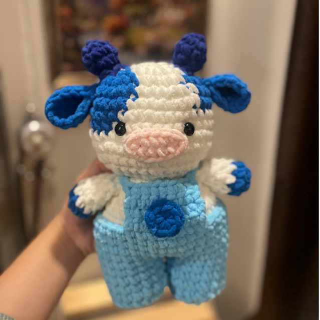 Cow boneka rajut crochet amigurumi boneka sapi