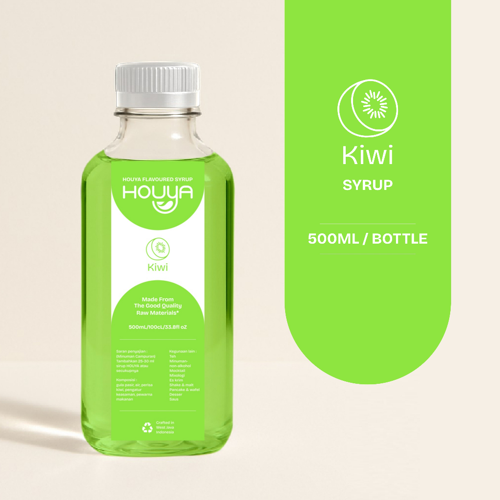 

Houya Kiwi syrup 500ml- sirup rasa Kiwi