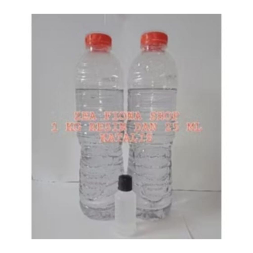 

Resin bening 1 kg dan 25 gram katalis