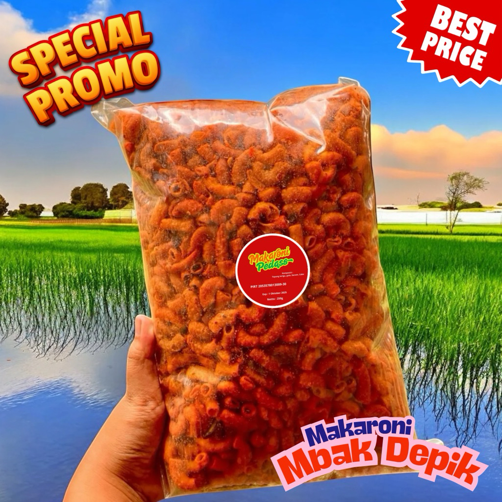 

Makaroni Ekstra Pedas Isi 250 Gram – Dijamin Ketagihan!
