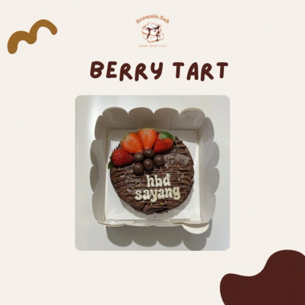 

Berry tart brownie | brownies ulangtahun | birthday brownies | brownies strawberry | fudgy brownies | browniesn panggang | brownies coklat