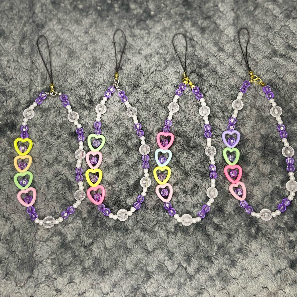 Gantungan HP Manik Manik / Tali Gantungan HP Manik Manik Lucu / Phone Strap Manik Manik