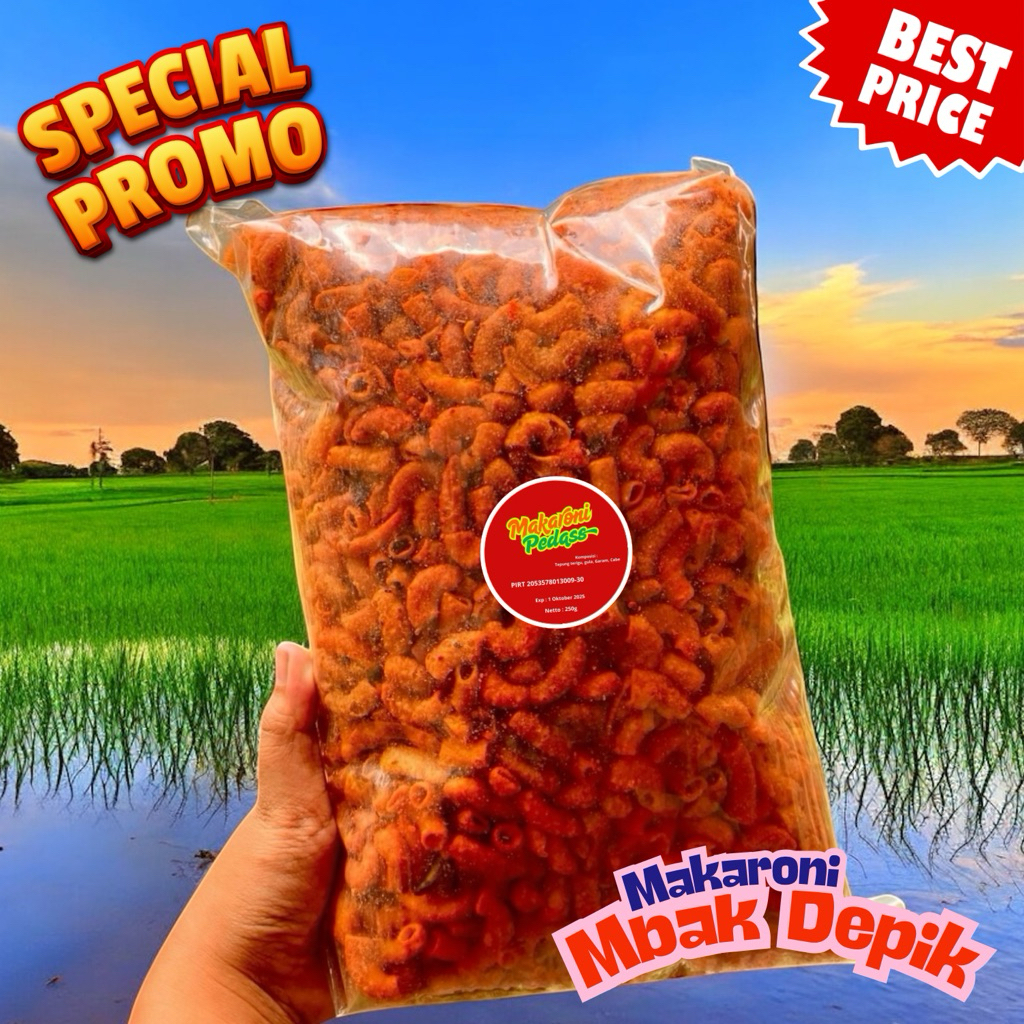 

Makaroni Super Hot Isi 250gr – Jajanan Pedas Murah Meriah