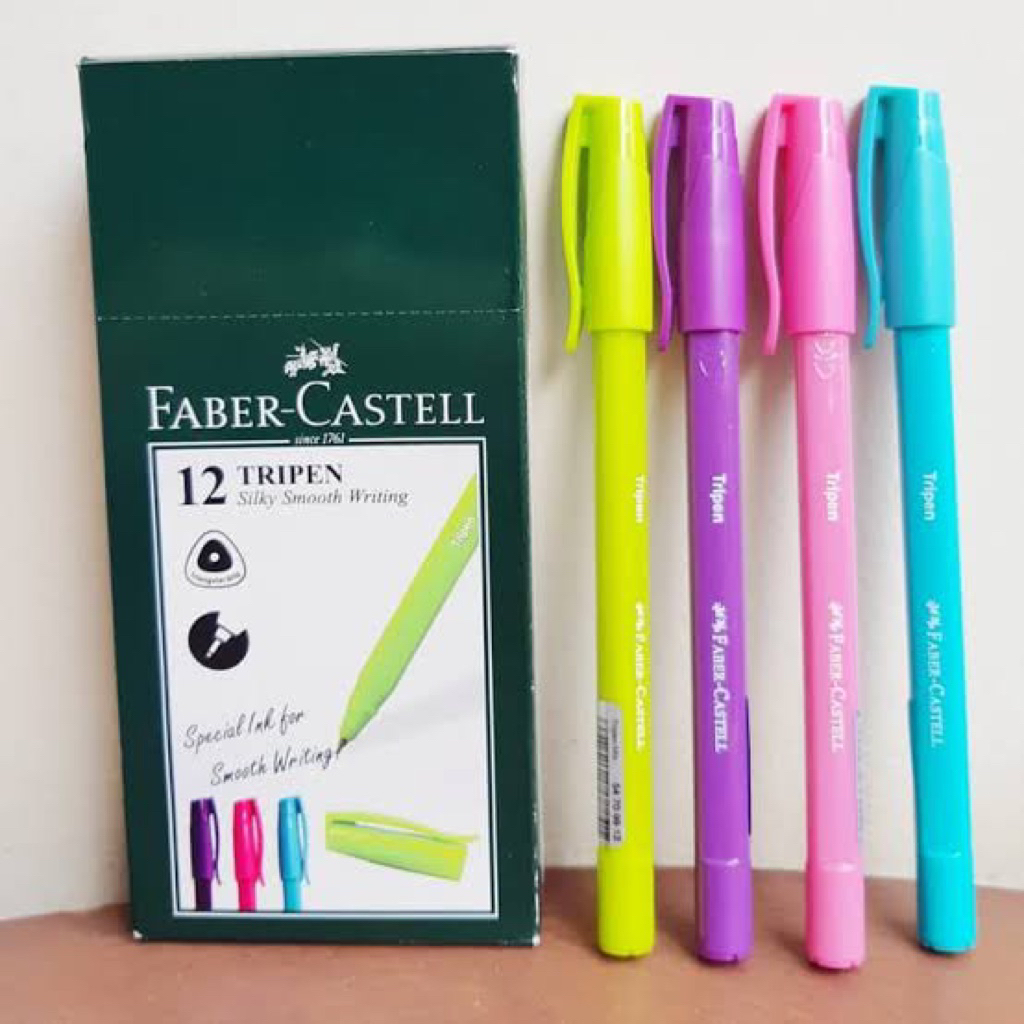 

[ 1 KOTAK ] PEN FABER CASTELL TRIPEN