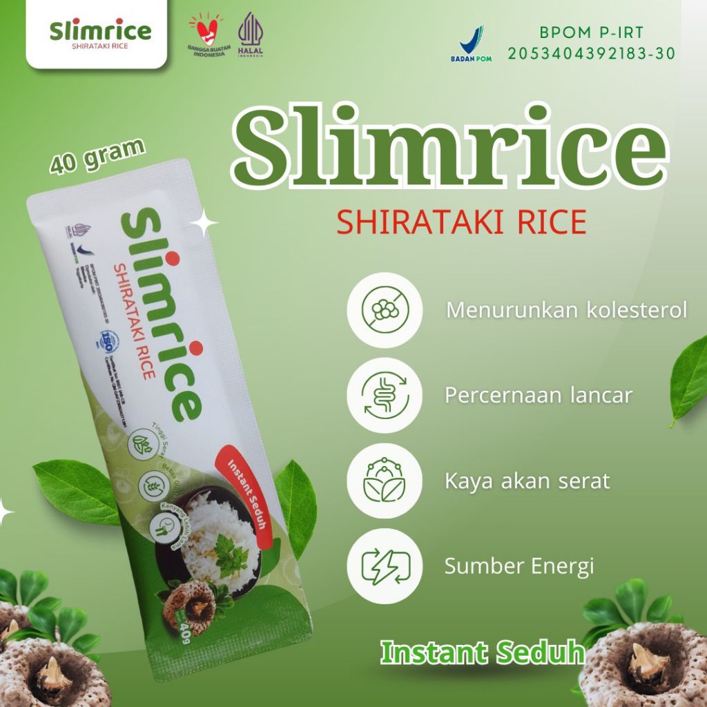 

Beras Porang Shirataki Slimrice 49 gram