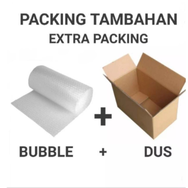

Extra Packing Bubble Wrab dan Dus