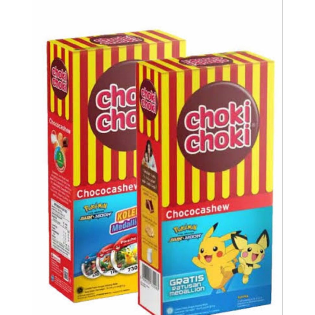 

( per box) choki choki pasta coklat 1box isi 20pcs x 9gram..